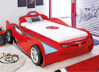 CARBED Кровать-машина Coupe с выдвижной кроватью Red 20.03.1306.00 в Дивногорске - divnogorsk.mebel54.com | фото