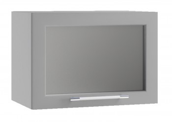 Гарда ПГС 500 шкаф верхний горизонтальный со стеклом (Серый Эмалит/корпус Серый) в Дивногорске - divnogorsk.mebel54.com | фото