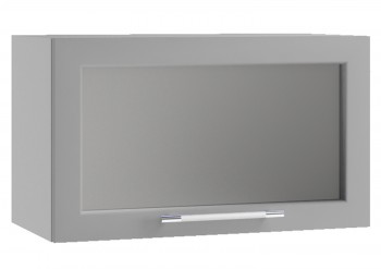 Гарда ПГС 600 шкаф верхний горизонтальный со стеклом Индиго в Дивногорске - divnogorsk.mebel54.com | фото