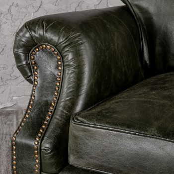 Кресло кожаное Лофт Аристократ (ширина 1070 мм) в Дивногорске - divnogorsk.mebel54.com | фото