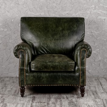Кресло кожаное Лофт Аристократ (ширина 1070 мм) в Дивногорске - divnogorsk.mebel54.com | фото