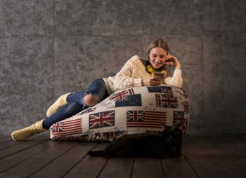 Кресло-мешок Британский Флаг в Дивногорске - divnogorsk.mebel54.com | фото