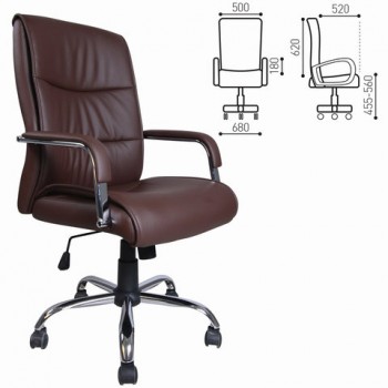 Кресло офисное BRABIX Space EX-508 (коричневый) в Дивногорске - divnogorsk.mebel54.com | фото