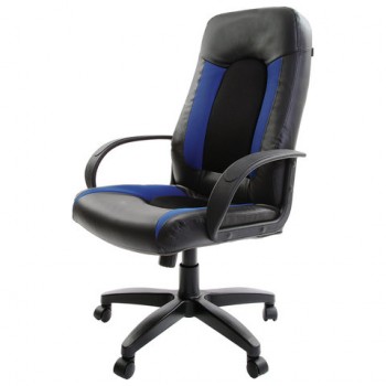 Кресло офисное BRABIX Strike EX-525 (сине-черный) в Дивногорске - divnogorsk.mebel54.com | фото