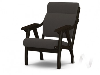 Кресло Вега-10 (венге лак/ULTRA GRAFIT) в Дивногорске - divnogorsk.mebel54.com | фото