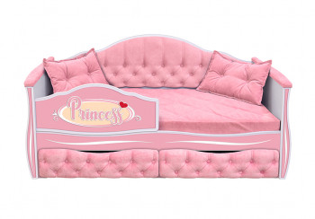 Кровать 160 серии Иллюзия 2 ящика 15 Бледно-розовый (подушки) в Дивногорске - divnogorsk.mebel54.com | фото