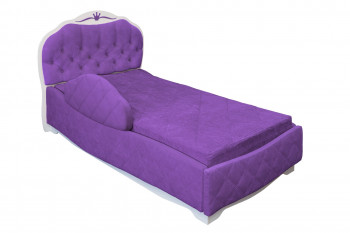 Кровать 190 Гармония Lux 32 Фиолетовый (мягкий бортик) в Дивногорске - divnogorsk.mebel54.com | фото