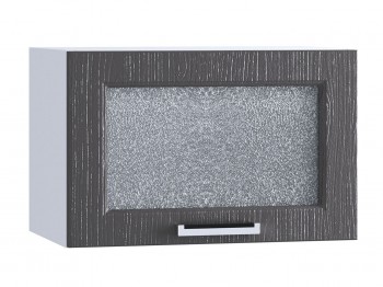 Шкаф верхний горизонтальный со стеклом 500, ШВГС 500 (Клен серый/корпус белый) в Дивногорске - divnogorsk.mebel54.com | фото