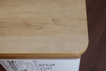 Стол с ящиками «Оксфорд» (Ривьера/Белый с рисунком) в Дивногорске - divnogorsk.mebel54.com | фото